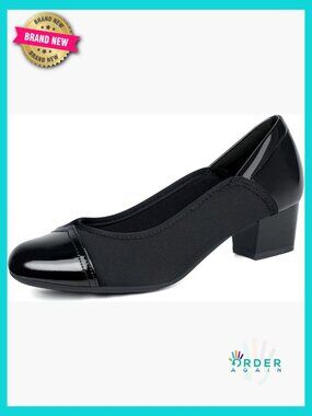 Women Bunion Dress Shoes Low Heel Orthopedic Pumps Slip On Loafers Comfortable